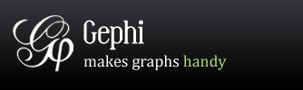 Gephi: makes graphs handy logo