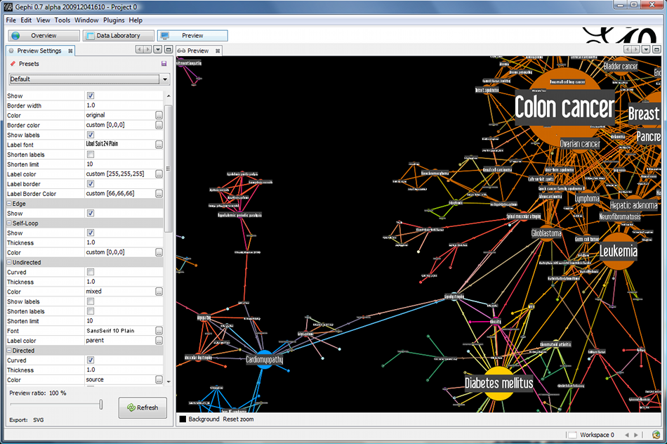 Gephi for Linux 0.10.1 full